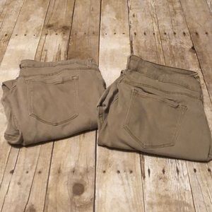 OLD NAVY || Khakis (x2: Price is For BOTH Pairs)